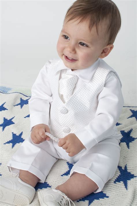 boys christening attire.